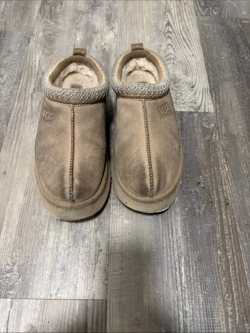 UGG Suede Slip-On Slippers - Taupe